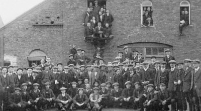 Church Lads Brigade volunteers for 16 Battalion King's Royal Rifle Corps at Moor House Farm.