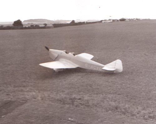 Myles Bickerton was to fly G-ACYO extensively for five years, touring the airfields of the country and entering air races. Here the aircraft is seen at Salisbury.