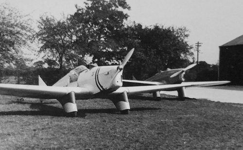 Sir John Holder's Miles M.2M Hawk Major with its enclosed rear cockpit was the second resident at Hawksridge.