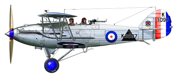 A Hawker Audax of 2 (Army Co-operation) Squadron. Two of these aircraft landed at Denham in July.