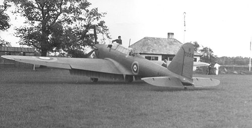 Fairey Battle Mk I N2059 of the 11 Group Pool visited Denham in March.