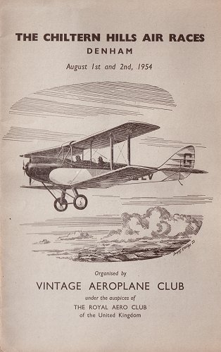 The Chiltern Hills Air Race programme.