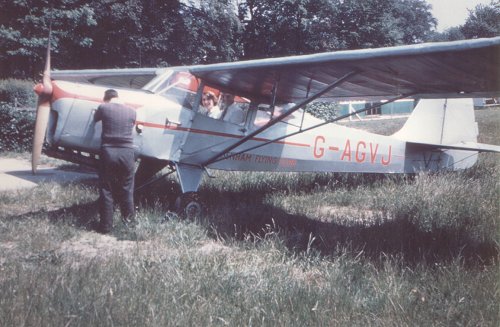 The Denham Flying Club purchased a new Auster J1N Alpha in September 1955, G-AGVJ.