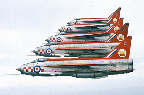 Brian was also a member of the 1963 Firebirds Aerobatic Team from 56(F) Squadron, flying displays all over Europe.