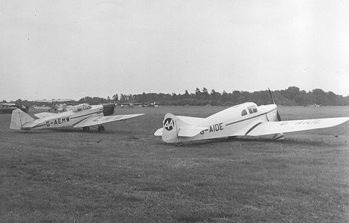 Two other rare visitors were BA Swallow 2 G-AEMW and Miles M.17 Monarch G-AIDE.