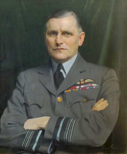 A portrait of Air Marshal W Sholto Douglas, CB, MC, DFC.