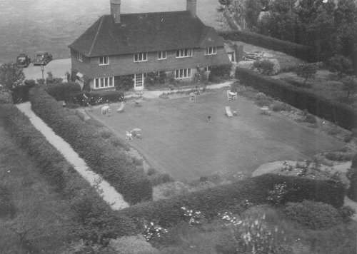 The Hawksridge restaurant and its gardens were popular with the flying club members for parties and social events.