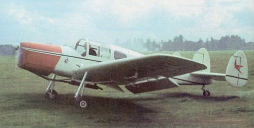 Miles M.38 Messenger 2A G-AKVZ seen at Denham in 1958. The aircraft belonged to Hector Laing and was often flown by the former Miles aircraft test pilot, Hughie Kennedy.