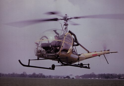 Helicopters became an increasingly common sight at Denham with the establishment of the Denham Air Centre. G-ARTG is a Hiller UH-12C built in 1958 in the US then registered in the UK from October 1961 and was not withrawn from use until December 1983.