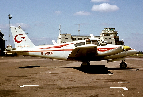 Twin Comanche G-ASON was purchased in April.