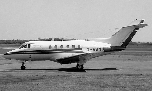 Air Gregory's Hawker Siddeley HS.125 Series 1 G-ASNU, the aircraft at the centre of the strange Tshombe affair.