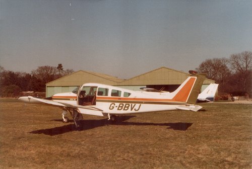 Composer and musician Mike Oldfield owned this Beechcraft B24 Sierra 200 and flew it at Denham until he sold it in 1982.