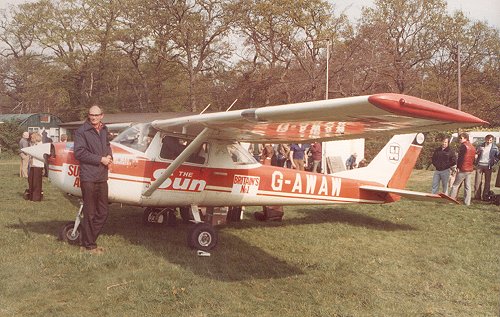 Ian Paul was among the wellwishers at Denham on 5 May to see Janette Schonburg take off on the beginning of her epic flight to Australia.