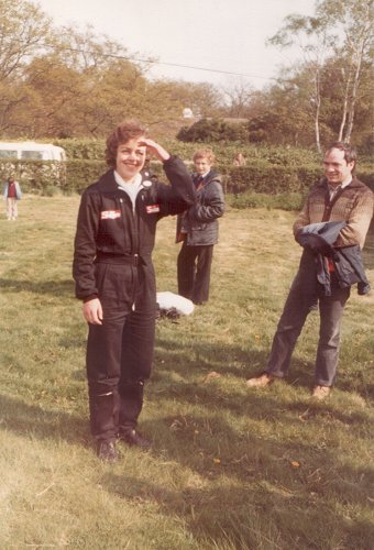 Janette Schonburg at Denham on 5 May. Her departure was delayed for two hours by the discovery of a fuel leak and a faulty compass, the first of many hurdles she was to overcome to reach Australia.