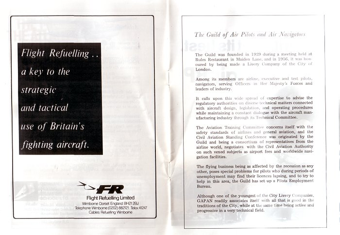 The programme for the 1981 Denham Garden Party and Air Display.