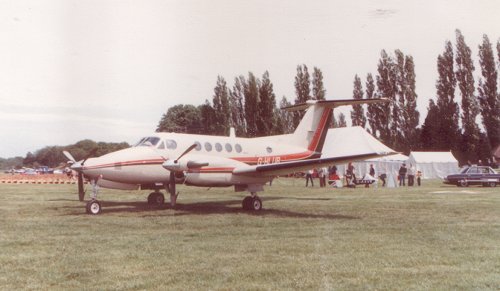The original United Biscuits Beechcraft King Air Super 200, G-HLUB, was also part of the display.