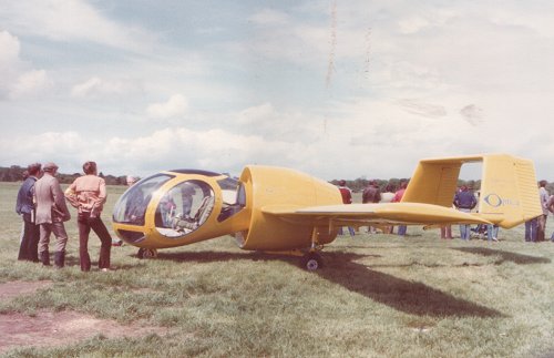 The display also included the latest developments in aviation as evinced by this ducted fan powered Edgeley Optica.