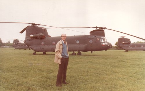 Civil engineer Ian Paul has a close look at the four massive visitors.