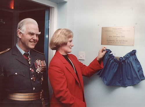The new Air Training Corps building was opened on 19 September 1985 by Air Marshal Sir Ivor Broom and Beatrice Paul, both of whom supported the Squadron and its new home.