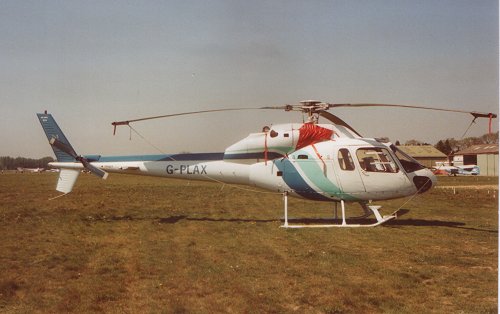 This larger, twin engined Aerospatiale AS.355F1 Twin Squirrel was another European Helicopters customer.