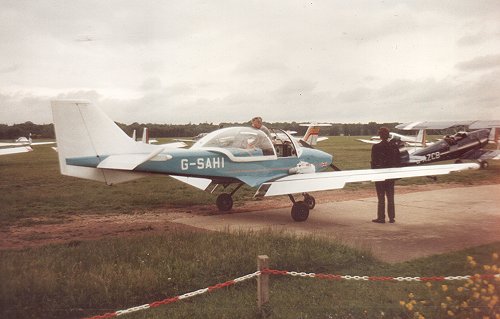 A rare inclusion in the programme was the sole prototype of the Trago-Mills SAH-1 light tourer and trainer.
