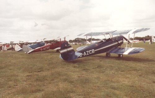 The Tiger Club supported the event with a large number of their aircraft, including their Tiger Moths, Stampes and Turbulent team.