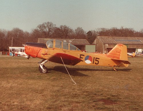 Purchased from the Netherlands Air Force, Hugh Smallwood owned this Fokker S-11 trainer, registered G-BIYU in the UK.