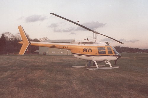 This Bell 206 Jet Ranger from Alan Mann helicopters was used as the camera platform for the aerial sequences in the film.