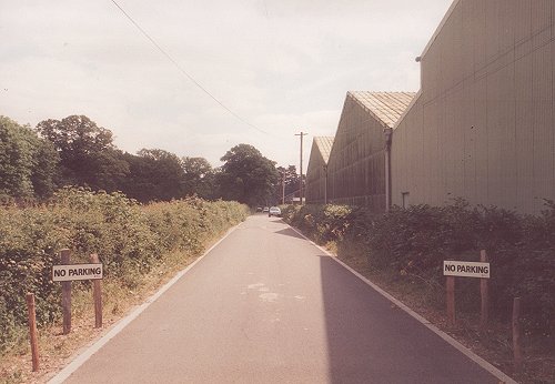 The finished tarmaced road, a marked improvement over the original.
