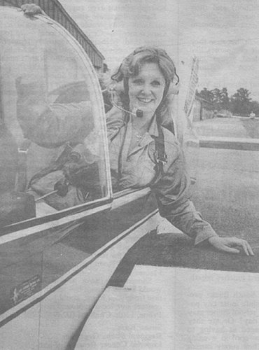 Judy Kay raised money for charity while competing in the Dawn to Dusk International Flying Challenge.