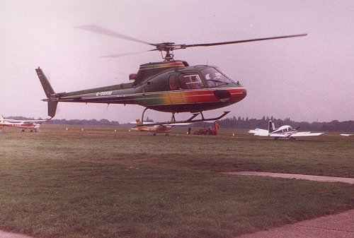 A typical customer of European Helicopters, Aerospatiale AS.350B Single Squirrel G-DSAM.