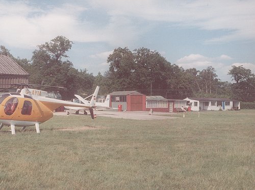 The old fire station, the Nissen hut and the cricket pavillion had to be demolished to make way for Hangar I.