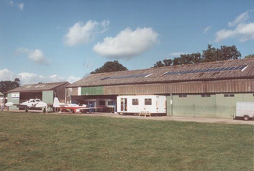 The Denham Cessna Flight Centre initially operated from this trailer outside Hangar M.