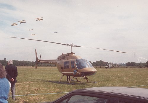 The Tiger Club provided their Tiger Moth and Turbulent team displays, while Cabair flew passenger joy rides in this Bell 206 Jet Ranger.