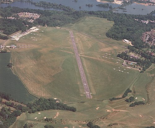 The aerodrome from the west in 1988.