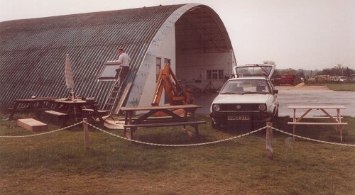 The blister hangar on the North side underwent repairs during 1988.