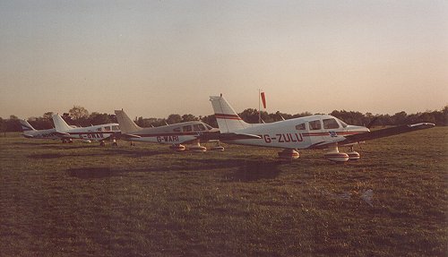 Aircraft of the Denham School of Flying in 1988.