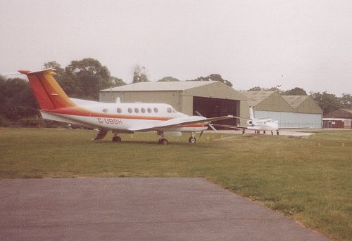 United Biscuits also brought the first commercial jet aeroplane to Denham in the shape of this Cessna Citation during 1989.