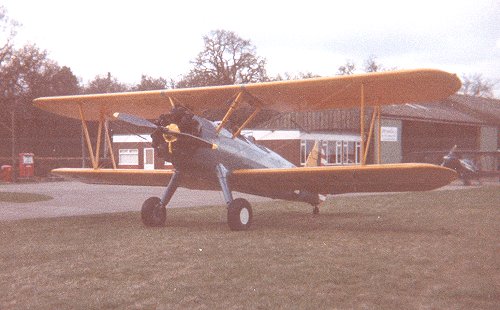 Richard Parker's next purchase was the famous American trainer, the Boeing A75N1 Stearman biplane. This aircraft, G-AZLE, was bought on 15 April 1987.