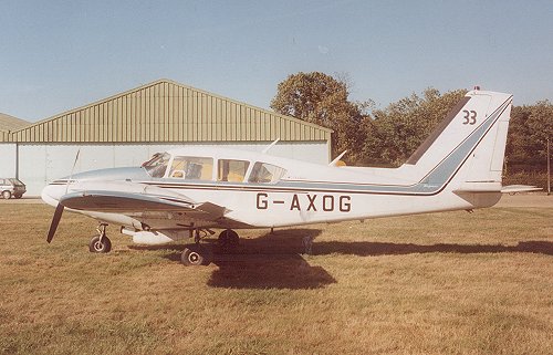 Typical of the private pilots in 1989, Northwood based Ron Diggens kept his Piper PA23 Aztec at Denham until 1997.
