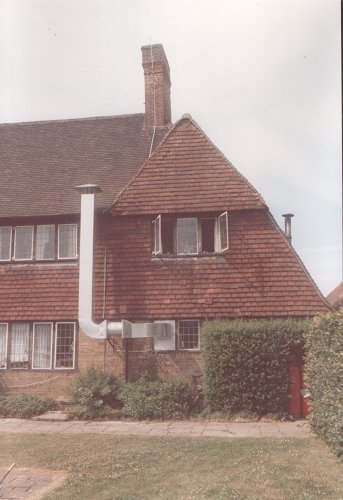 The large and unsightly ventilation chimney was removed and replaced.