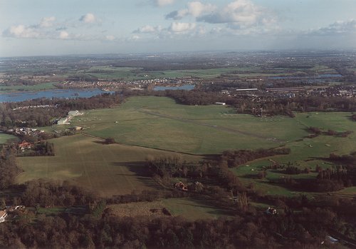 Denham Aerodrome seen from the west.