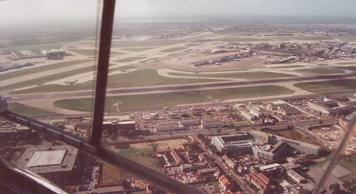 Looking south across Heathrow airport.