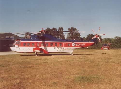 The very large Sikorsky S-61Ns of Bristows Helicopters were again regular visitors during Silverstone week.
