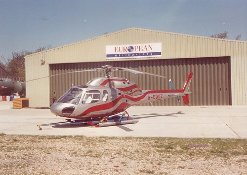 Magec Aviation took advantage of the maintenance facilities offered by European Helicopters by basing their Aerospatiale AS.355F2 Twin Squirrel G-DOOZ at Denham. This aircraft was to be owned by successive companies and not leave Denham until 2005.