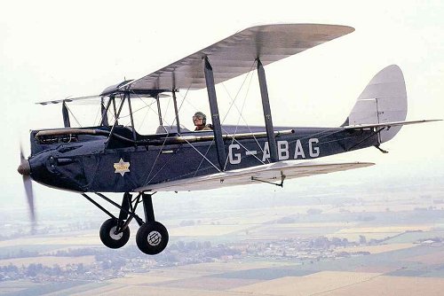 The first aircraft based at the civil Denham Aerodrome was the founders de Havilland dH.60G Moth G-ABAG, still flying today.